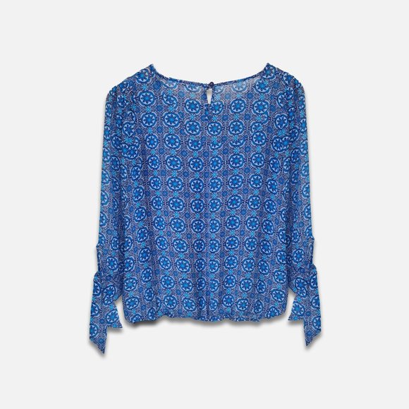 Size-S, Charming Charlie top in tile print - Picture 3 of 5